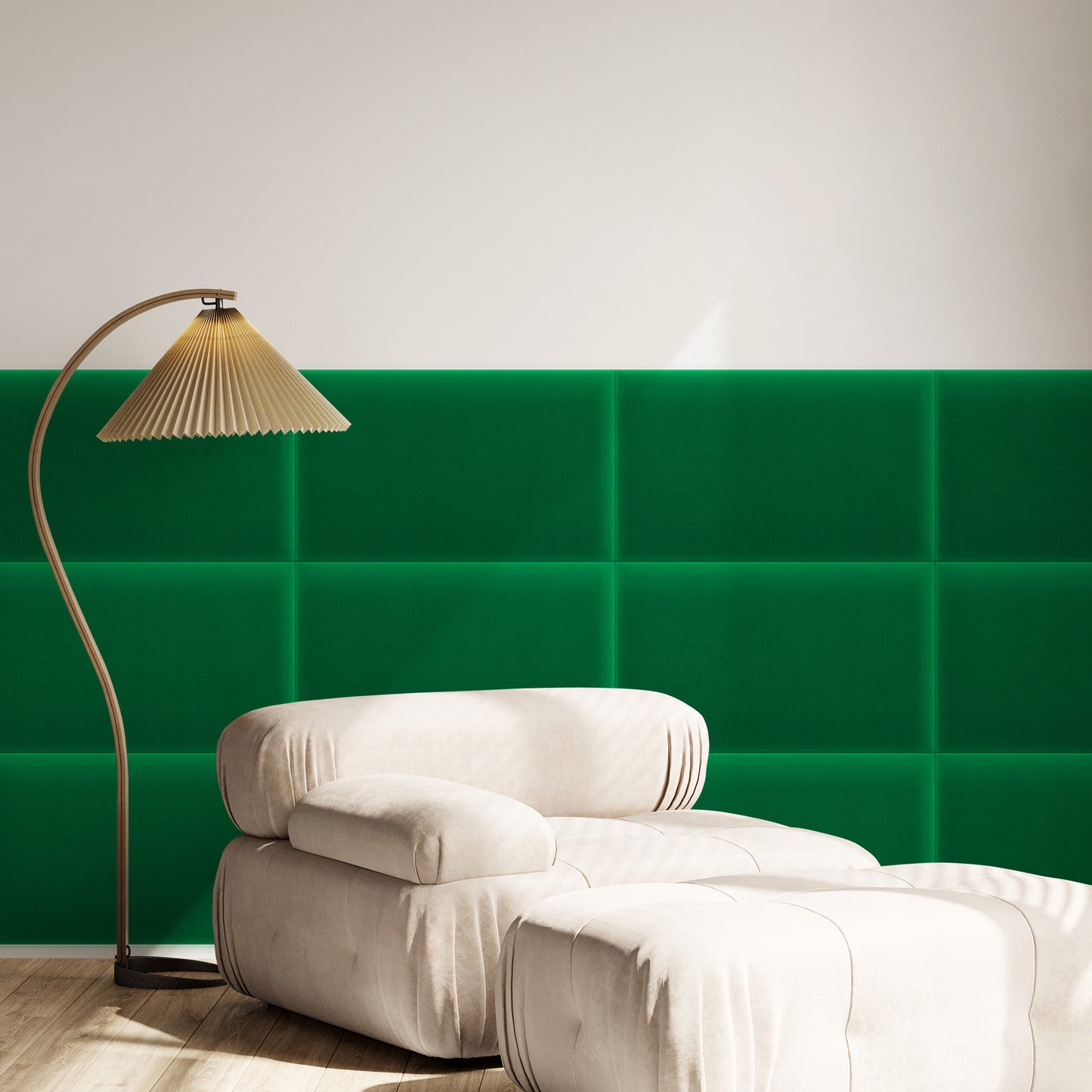 Upholstered Panel Magic Velvet Green