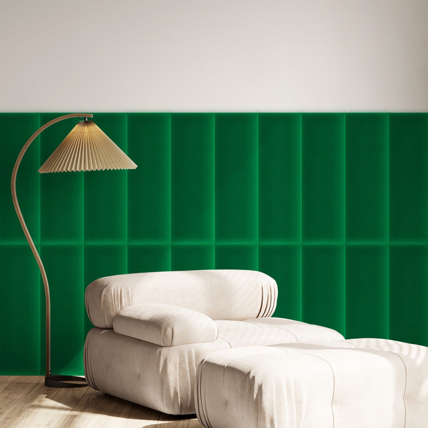 Upholstered Panel Magic Velvet Green
