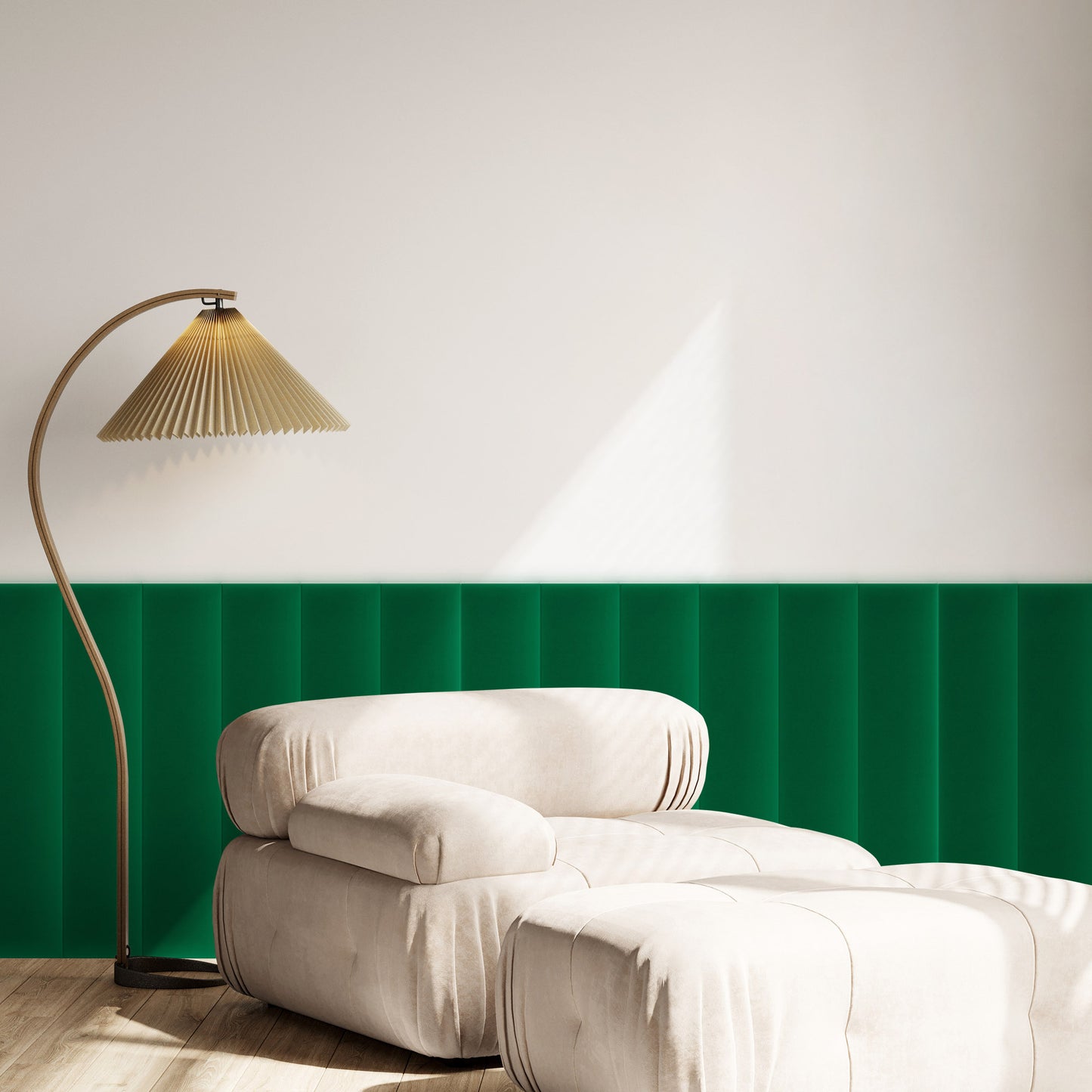 Upholstered Panel Magic Velvet Green