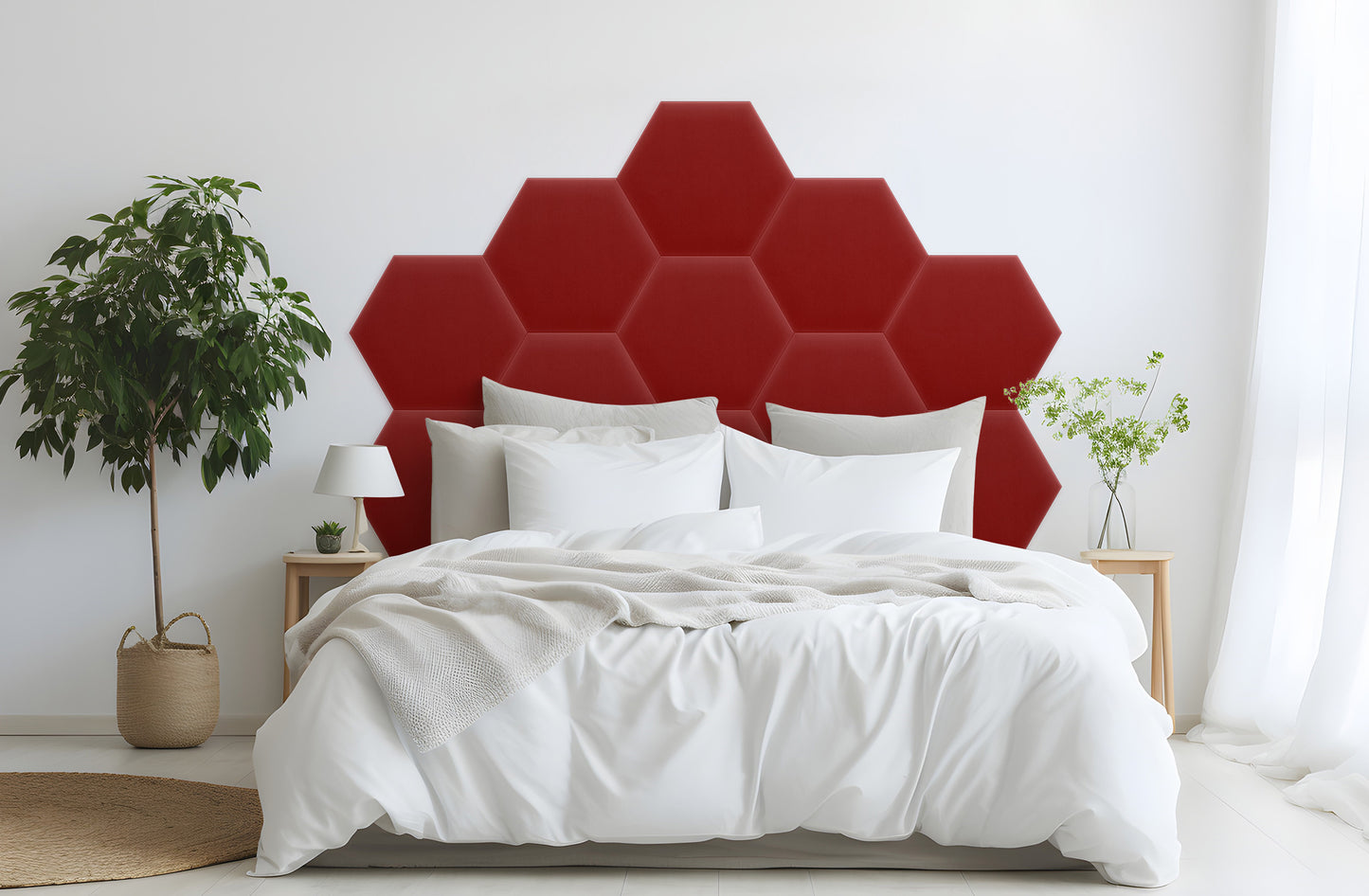 Upholstered Panel Magic Velvet Red