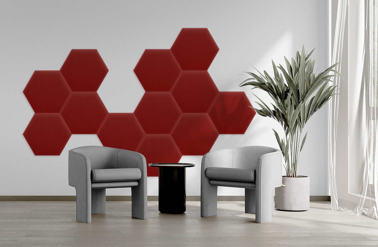 Upholstered Panel Magic Velvet Red