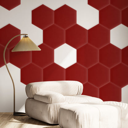 Upholstered Panel Magic Velvet Red