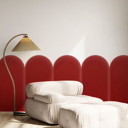 Upholstered Panel Magic Velvet Red 30cm