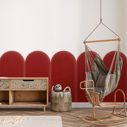 Upholstered Panel Magic Velvet Red 30cm