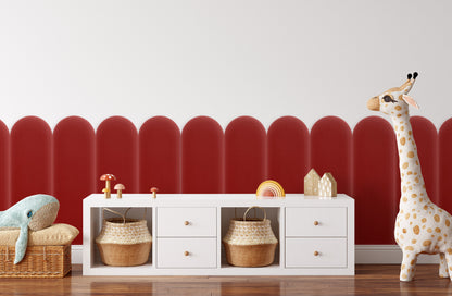 Upholstered Panel Magic Velvet Red 20cm
