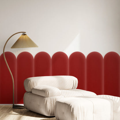 Upholstered Panel Magic Velvet Red 20cm