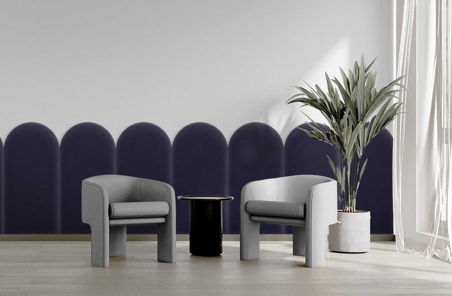 Upholstered Panel Magic Velvet Lavender 30cm