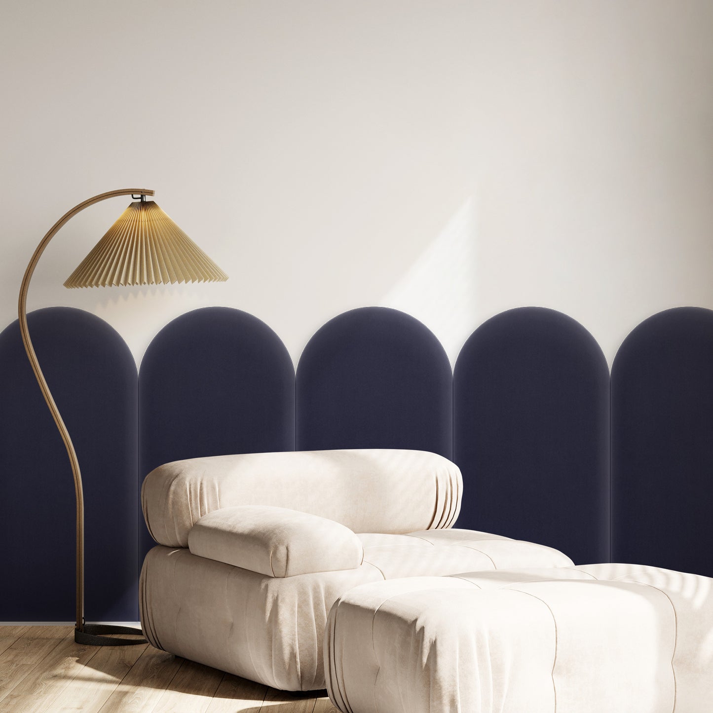 Upholstered Panel Magic Velvet Lavender 30cm