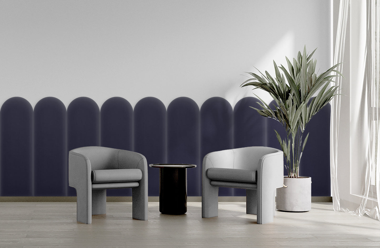 Upholstered Panel Magic Velvet Lavender 20cm