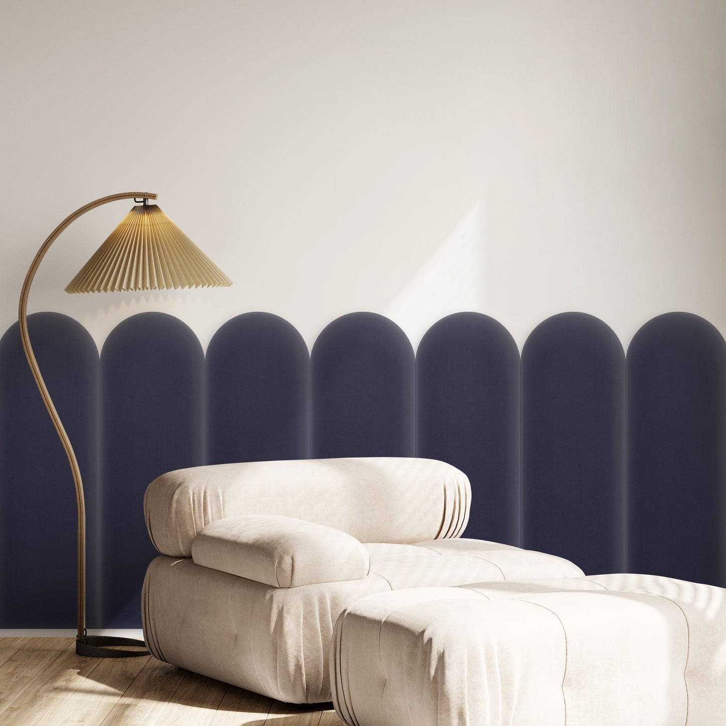 Upholstered Panel Magic Velvet Lavender 20cm