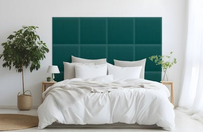 Upholstered Panel Magic Velvet Turquoise