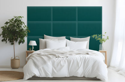 Upholstered Panel Magic Velvet Turquoise