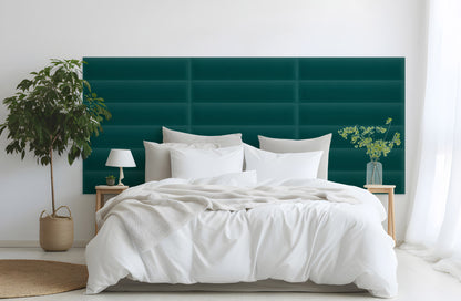 Upholstered Panel Magic Velvet Turquoise