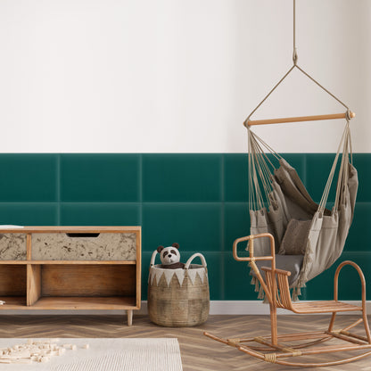 Upholstered Panel Magic Velvet Turquoise