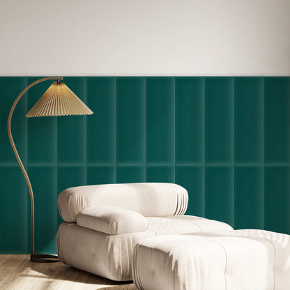Upholstered Panel Magic Velvet Turquoise