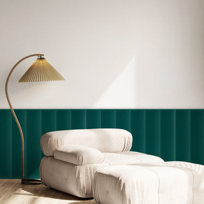 Upholstered Panel Magic Velvet Turquoise