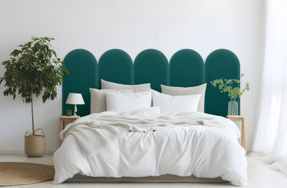 Upholstered Panel Magic Velvet Turquoise 30cm