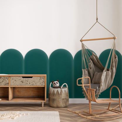Upholstered Panel Magic Velvet Turquoise 30cm