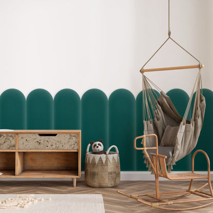 Upholstered Panel Magic Velvet Turquoise 20cm