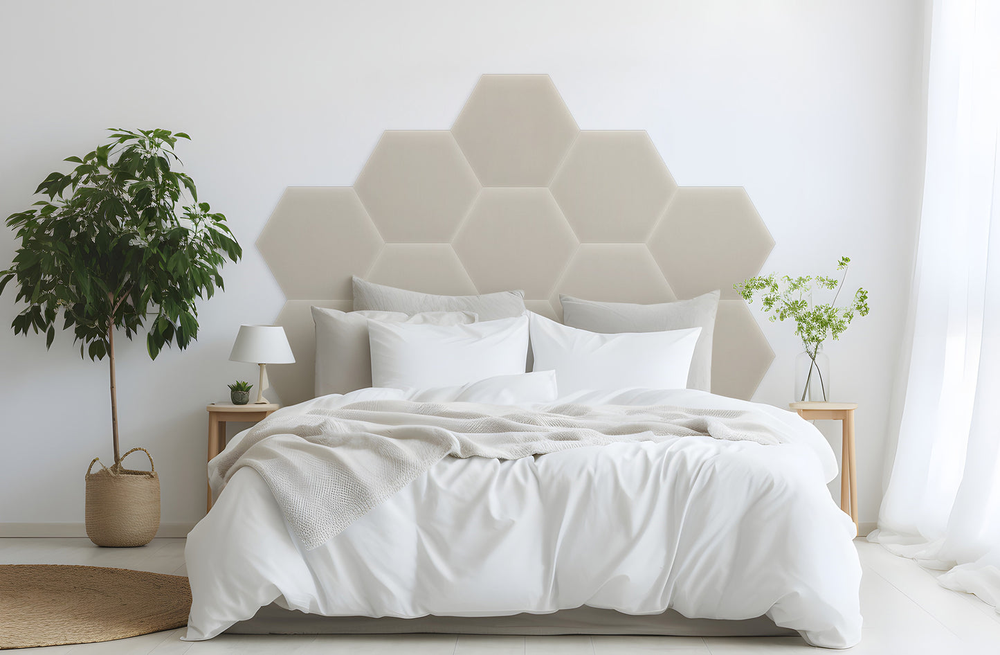 Upholstered Panel Magic Velvet Creamy