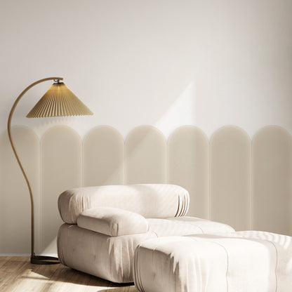 Upholstered Panel Magic Velvet Creamy 20cm