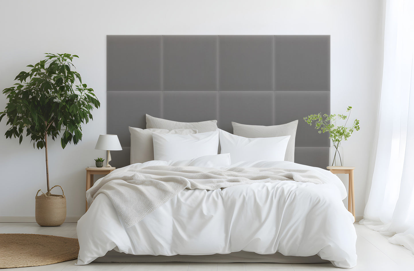 Upholstered Panel Magic Velvet Grey