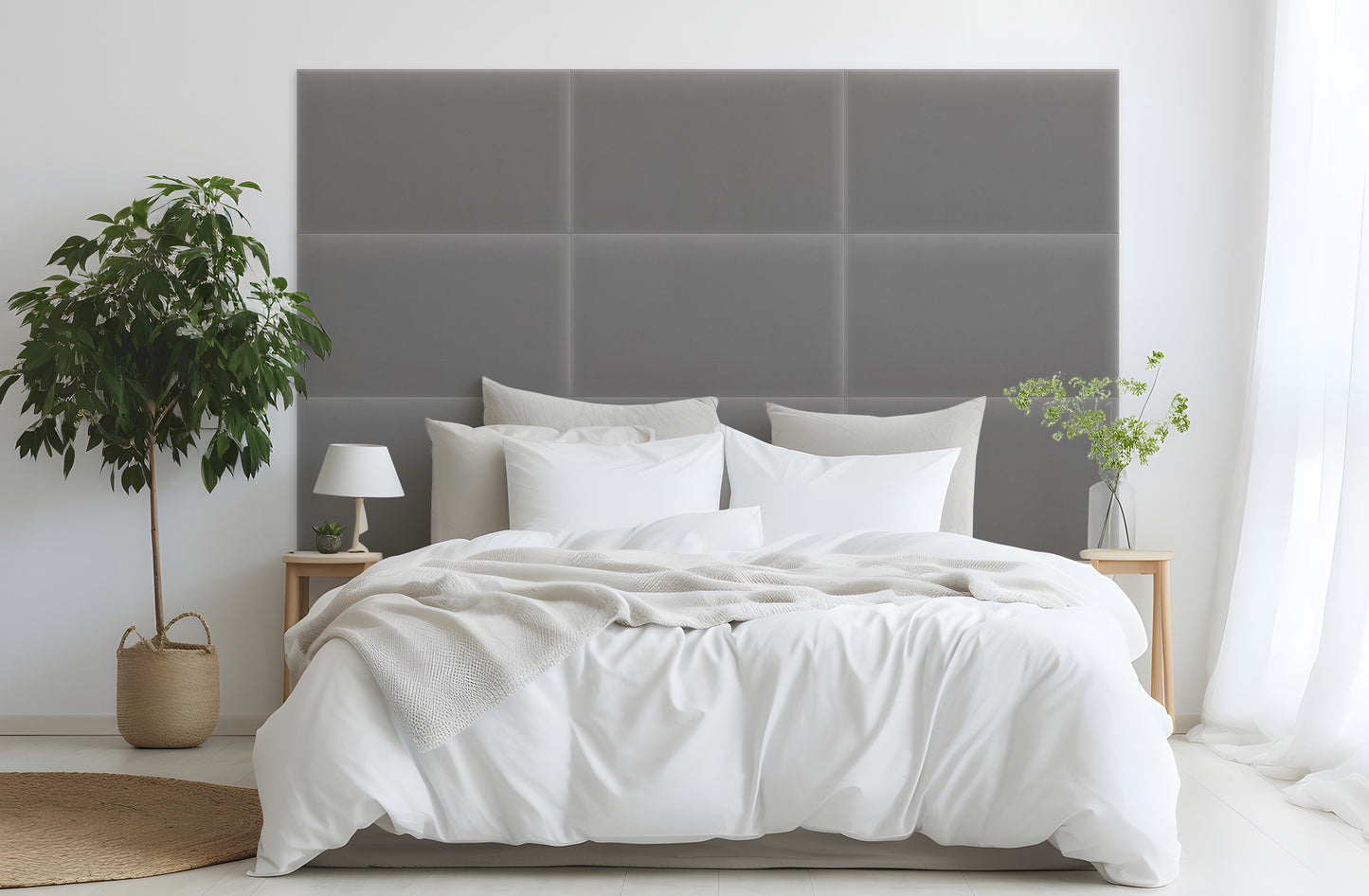 Upholstered Panel Magic Velvet Grey