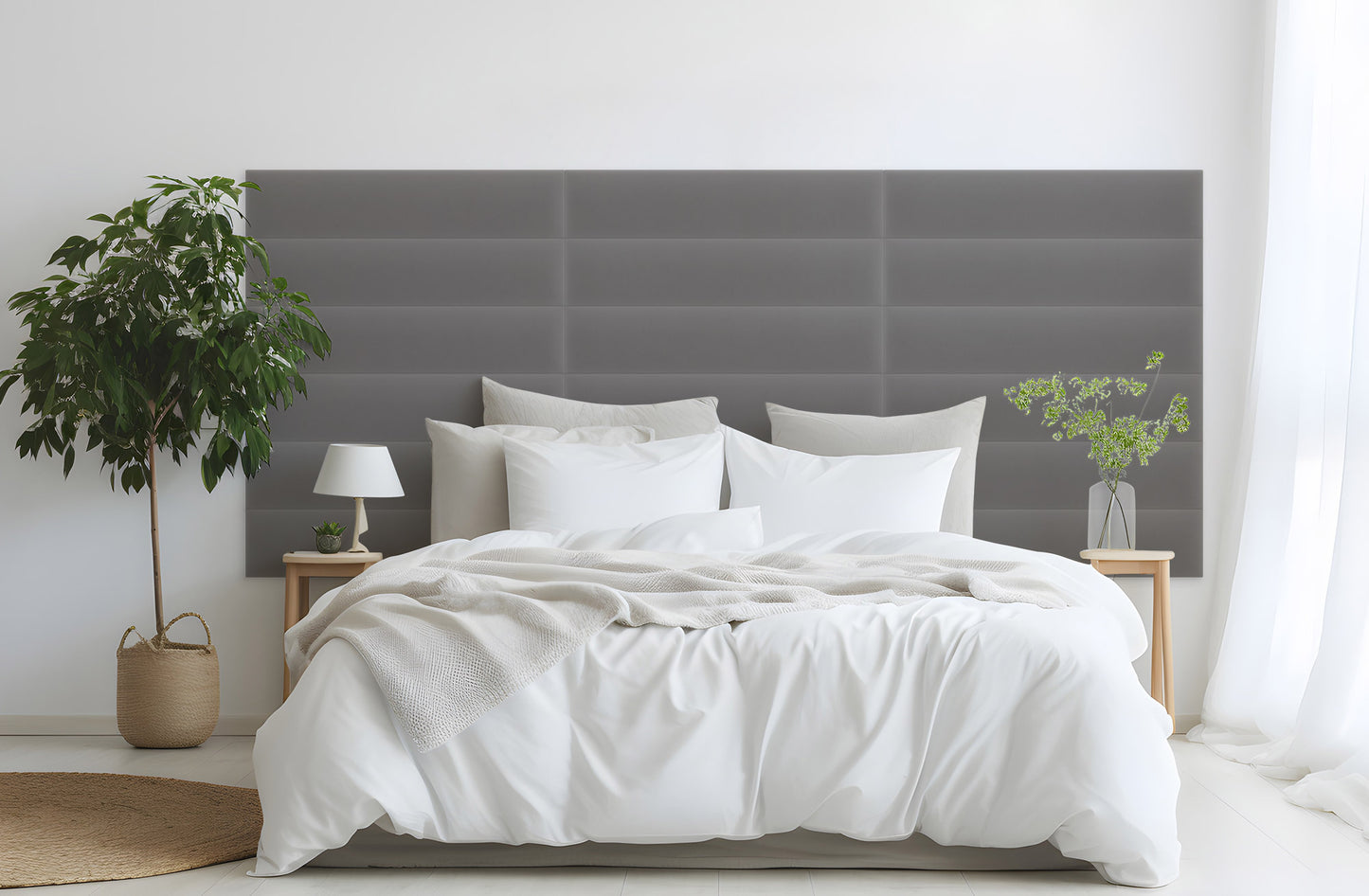 Upholstered Panel Magic Velvet Grey