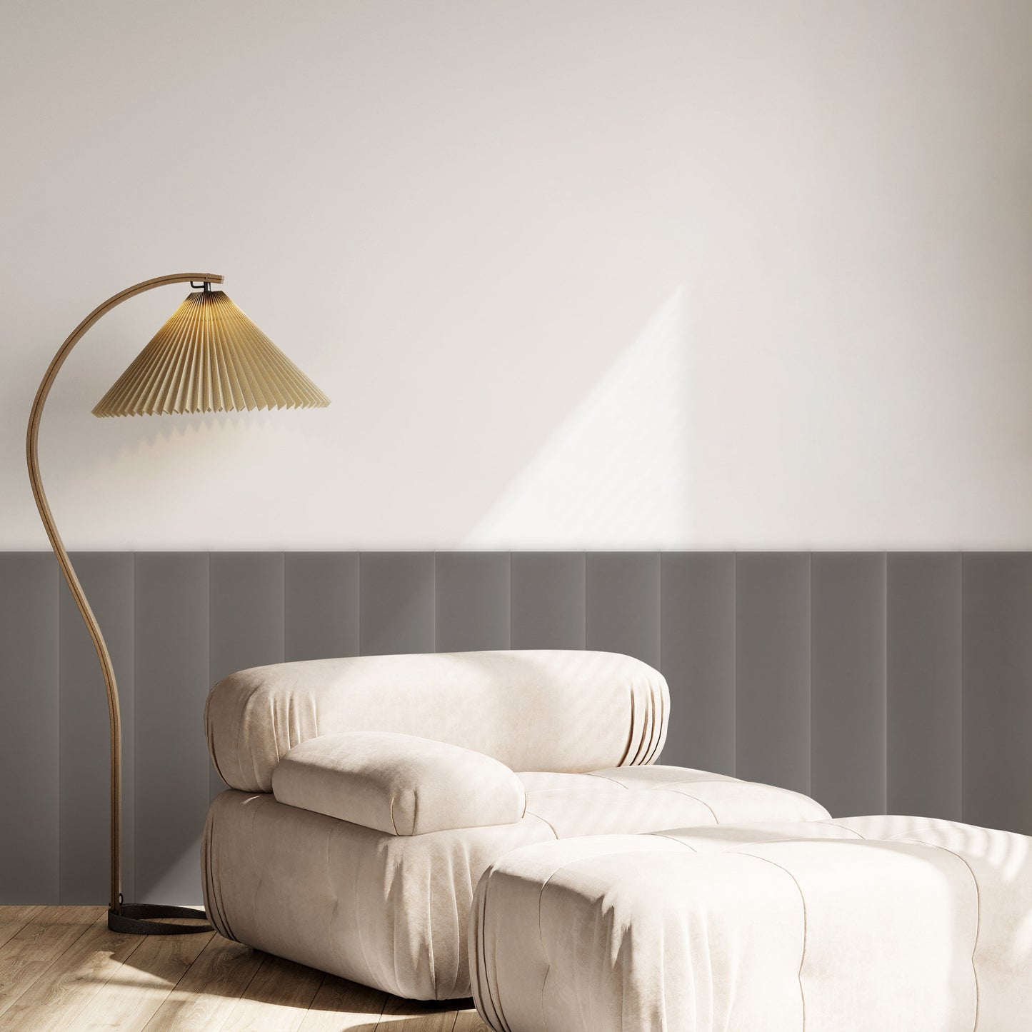Upholstered Panel Magic Velvet Grey