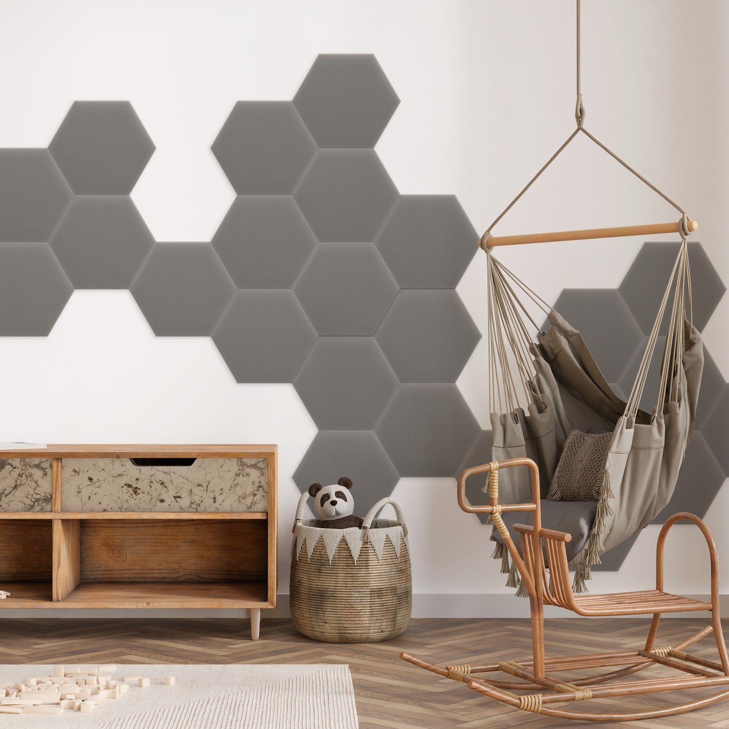 Upholstered Panel Magic Velvet Grey
