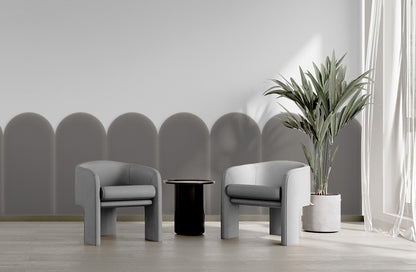 Upholstered Panel Magic Velvet Grey 30cm
