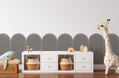 Upholstered Panel Magic Velvet Grey 30cm
