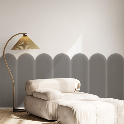 Upholstered Panel Magic Velvet Grey 20cm
