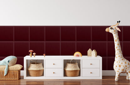 Upholstered Panel Magic Velvet Maroon