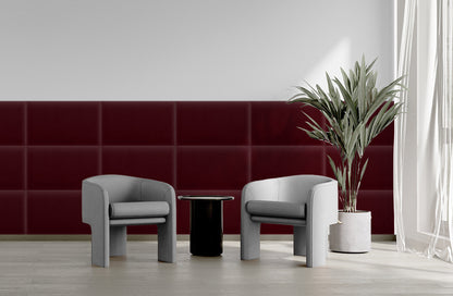 Upholstered Panel Magic Velvet Maroon