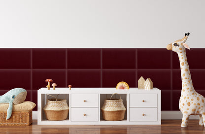 Upholstered Panel Magic Velvet Maroon