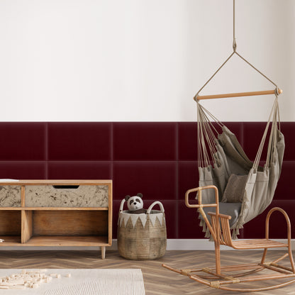 Upholstered Panel Magic Velvet Maroon