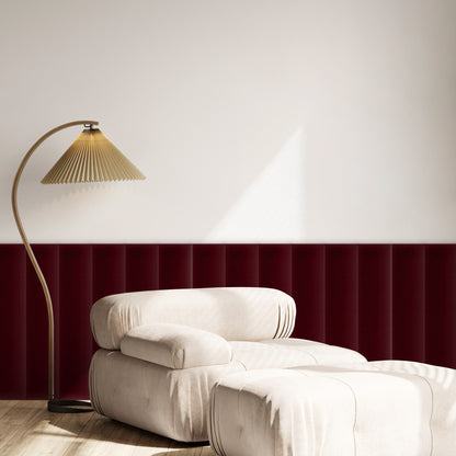 Upholstered Panel Magic Velvet Maroon