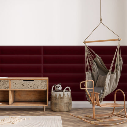 Upholstered Panel Magic Velvet Maroon