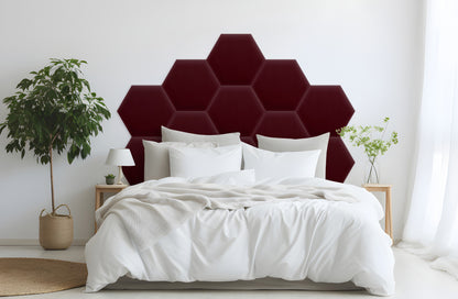 Upholstered Panel Magic Velvet Maroon