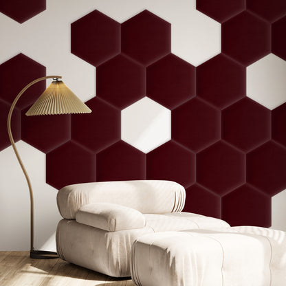 Upholstered Panel Magic Velvet Maroon