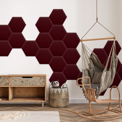 Upholstered Panel Magic Velvet Maroon