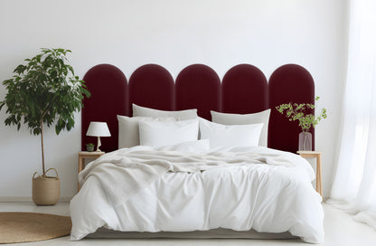 Upholstered Panel Magic Velvet Maroon 30cm