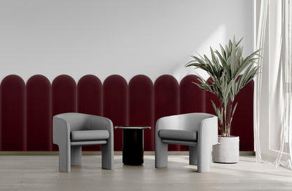 Upholstered Panel Magic Velvet Maroon 20cm