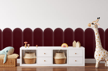 Upholstered Panel Magic Velvet Maroon 20cm