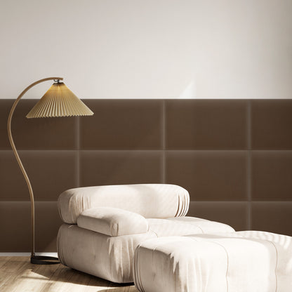 Upholstered Panel Magic Velvet Brown