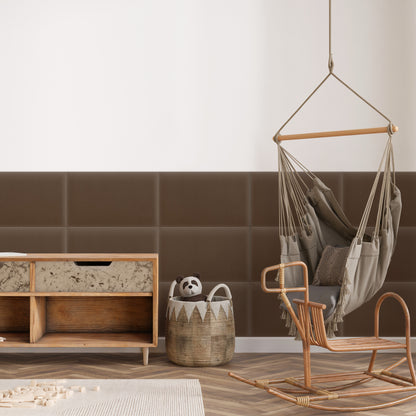 Upholstered Panel Magic Velvet Brown