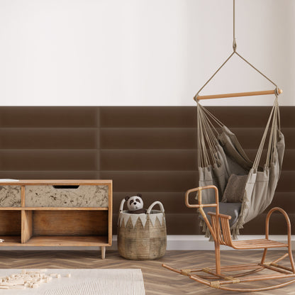 Upholstered Panel Magic Velvet Brown