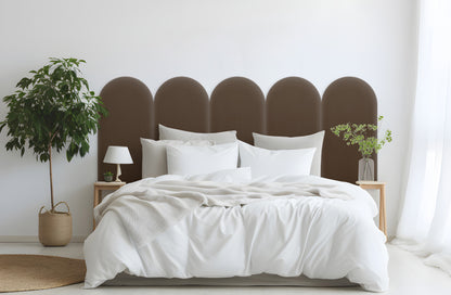 Upholstered Panel Magic Velvet Brown 30cm