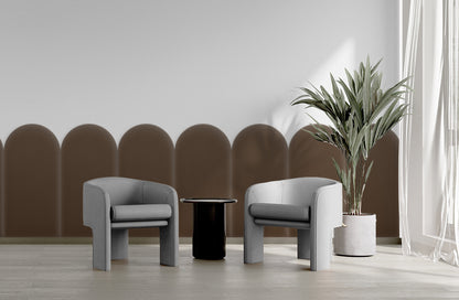 Upholstered Panel Magic Velvet Brown 30cm